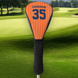 Funda Para Palo De Golf Colores totalmente editables Nombre de franjas de 