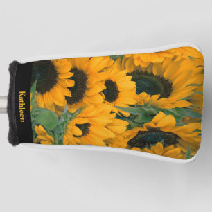 Funda Para Palo De Golf Colorida foto de girasol nombre putter