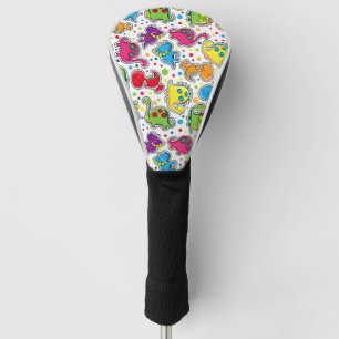 Funda Para Palo De Golf Colorido patrón de dinosaurios sin foco, sello de 