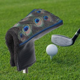 Funda Para Palo De Golf Colorido Patrón De Pieza De Pavo Real