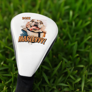 Funda Para Palo De Golf Cómic moderno Mascota simple Personalizado Grunge