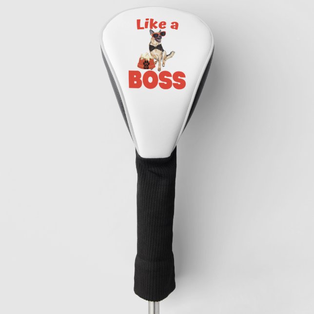 Funda Para Palo De Golf Como Un Jefe Pastor Alemán  (Anverso)