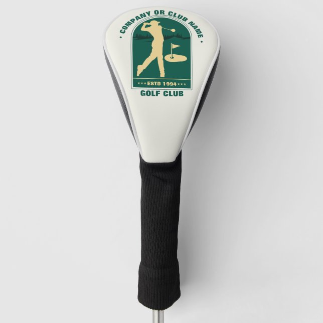 Funda Para Palo De Golf Compañía de Club de Golf Personalizado Clásico (Anverso)