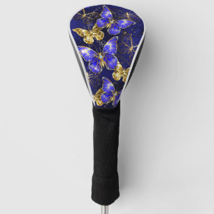 Funda Para Palo De Golf Composición con mariposas de zafiro