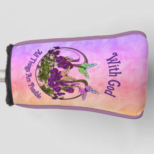 Funda Para Palo De Golf Con Dios mariposa Flor Arte Inspirador