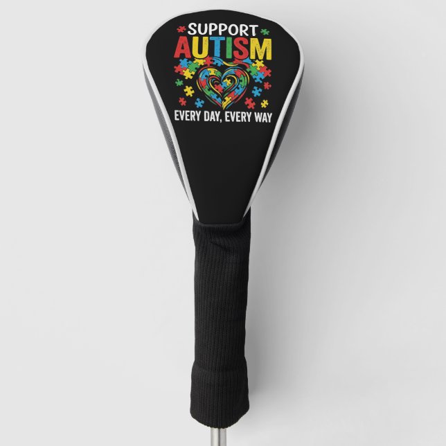 Funda Para Palo De Golf Conciencia del autismo (Anverso)