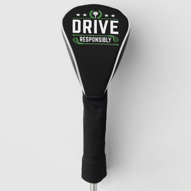 Funda Para Palo De Golf Conducir de forma responsable (Anverso)