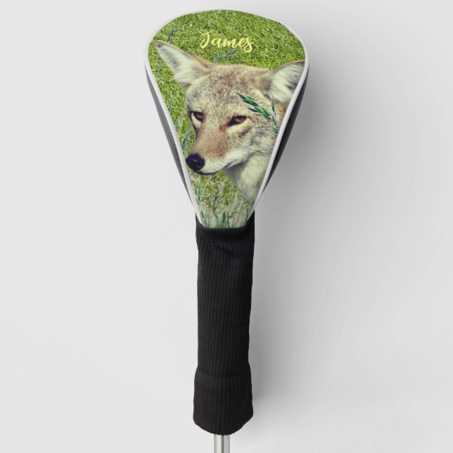 Funda Para Palo De Golf Conductor Coyote Animal (Anverso)