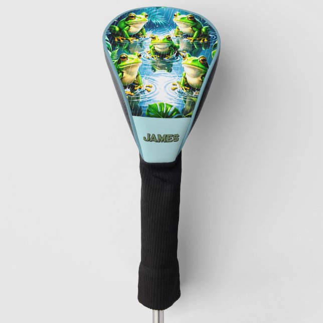Funda Para Palo De Golf Conductor de ranas (Anverso)