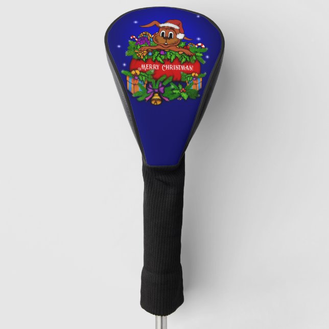 Funda Para Palo De Golf Conejo de navidades (Anverso)