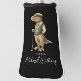 Funda Para Palo De Golf Cool Tee-Rex Golfer Dinosaur Signature Name