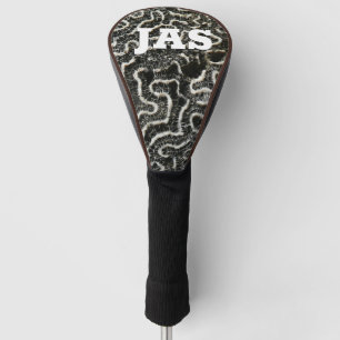 Funda Para Palo De Golf Coral blanco y negro I Resumen foto natural