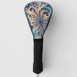 Funda Para Palo De Golf Coral de plumas - Tapa de la cabeza de oro