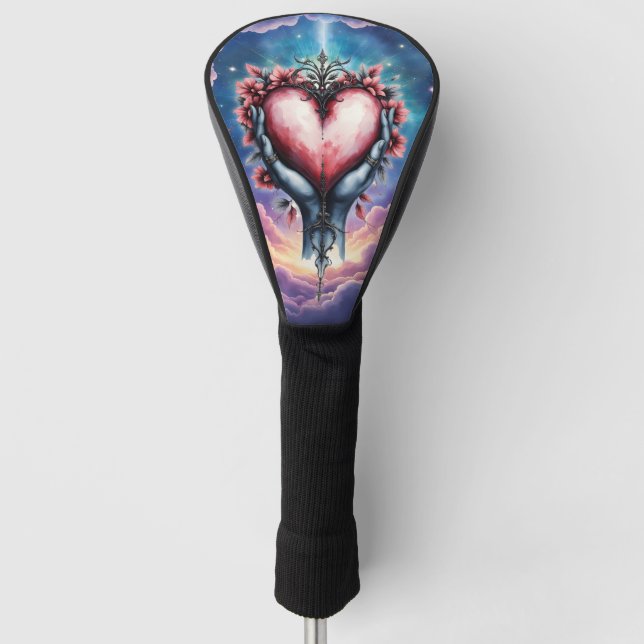Funda Para Palo De Golf Corazón de Mágica Tranquila (Anverso)