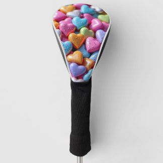 Funda Para Palo De Golf Corazones de Caramelo Coloridos
