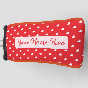 Funda Para Palo De Golf Corazones Feliz Día de San Valentín Patrón de Amor