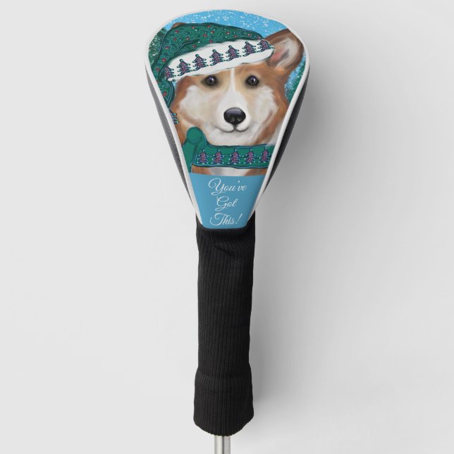 Funda Para Palo De Golf Corgi (Anverso)
