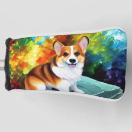 Funda Para Palo De Golf Corgi en la cubierta del cabezal de golf del jardí