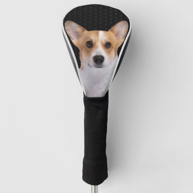 Funda Para Palo De Golf Corgi Gris Oscuro (Anverso)