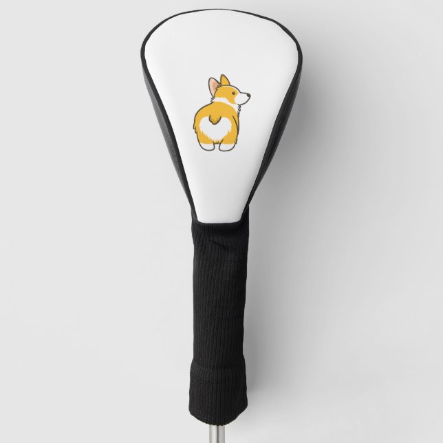 Funda Para Palo De Golf Corgi Heart Butt (Anverso)