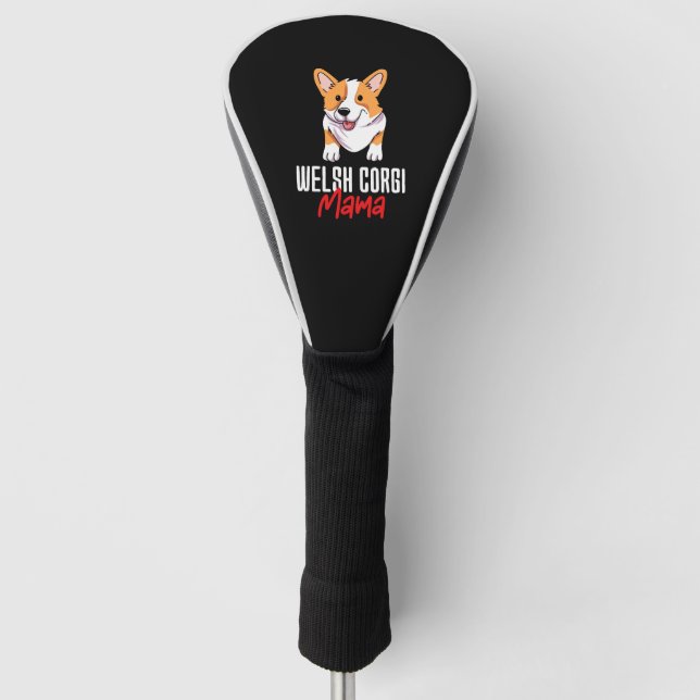 Funda Para Palo De Golf Corgi Mama galés (Anverso)