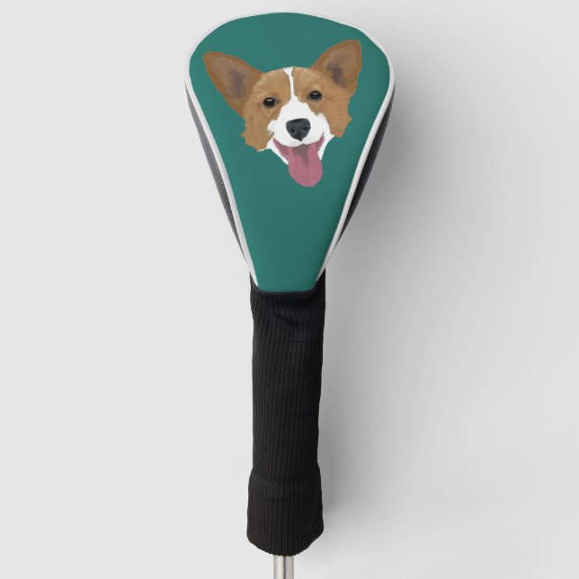 Funda Para Palo De Golf Corgi Puppy (Anverso)
