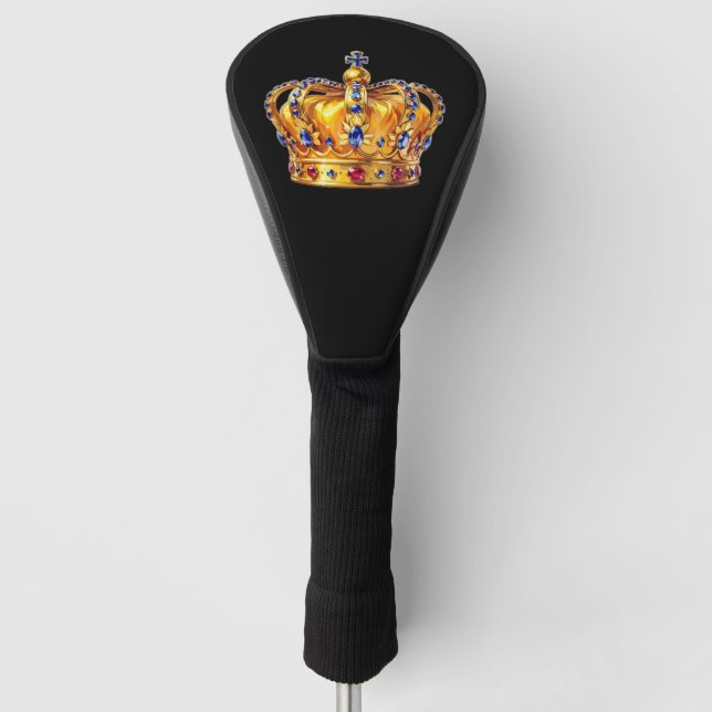 Funda Para Palo De Golf Corona dorada real (Anverso)