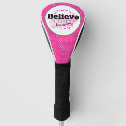 Funda Para Palo De Golf Cota de Cree en Ti Mismo con Puntos de Acuarela Ro