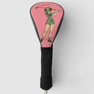 Funda Para Palo De Golf Couvre-club - Golfeuse Rétro