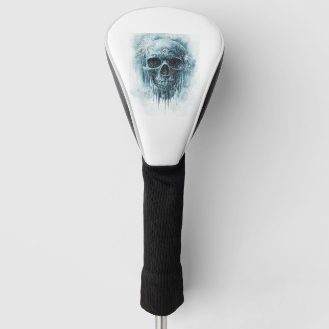 Funda Para Palo De Golf Cráneo de Escarcha Invernal (Anverso)