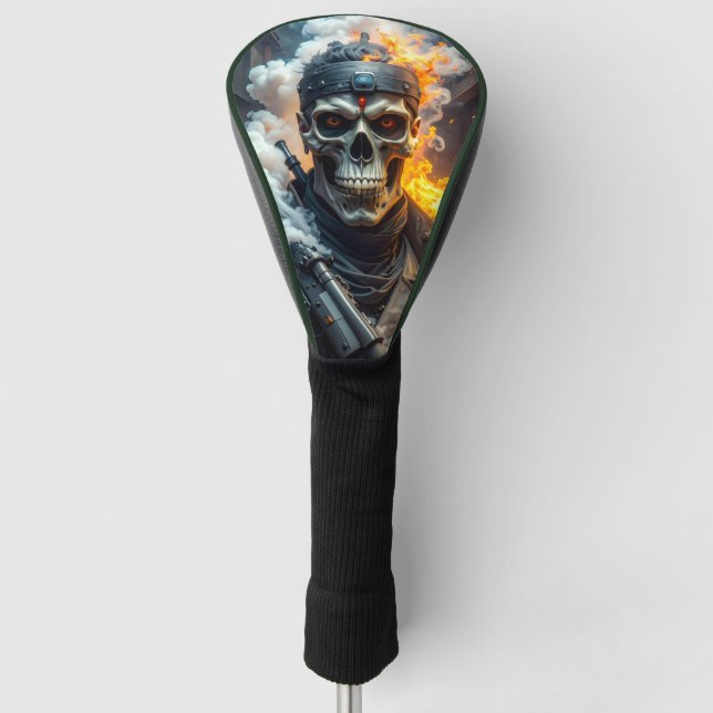 Funda Para Palo De Golf Cráneo de la Muerte (Anverso)