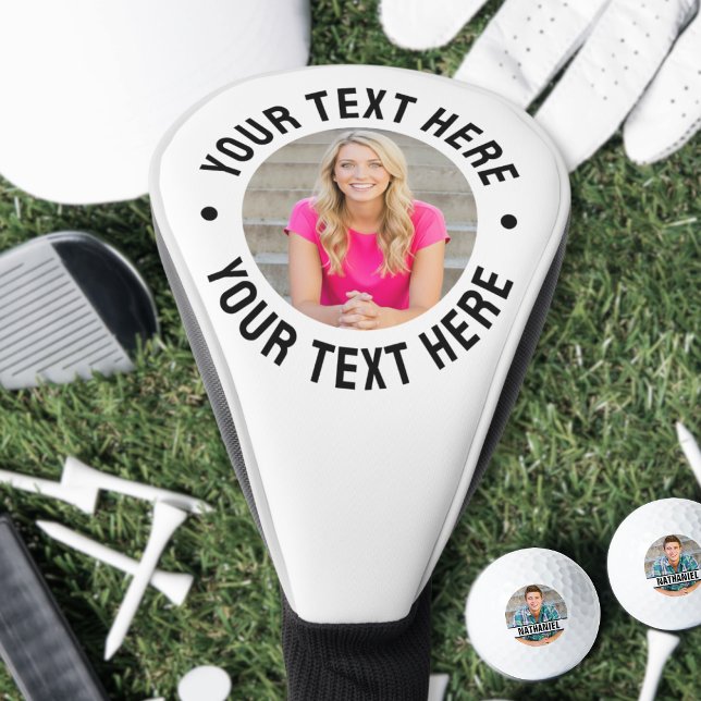 Funda Para Palo De Golf Crea tu Propia Foto (Create your Own Photo Golf Head Cover )