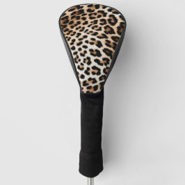 Funda Para Palo De Golf Cream Black Leopard Print