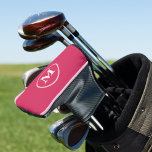 Funda Para Palo De Golf Crear putter monogramado guiado giratorio personal<br><div class="desc">Monograma rosa claro, personalizado, personalizado, moderno monogramado sobre fondo rosa oscuro, adornado y acogedor, personalizado cubierta de putter para la cabeza del club de golf, con cierre magnético que lo hace entrar/salir de una cinchita. Simplemente escriba sus iniciales / monograma, al personalizar. También puede elegir entre 15 colores de tubería...</div>