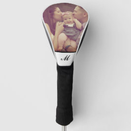Funda Para Palo De Golf Crear su propio monograma fotográfico blanco