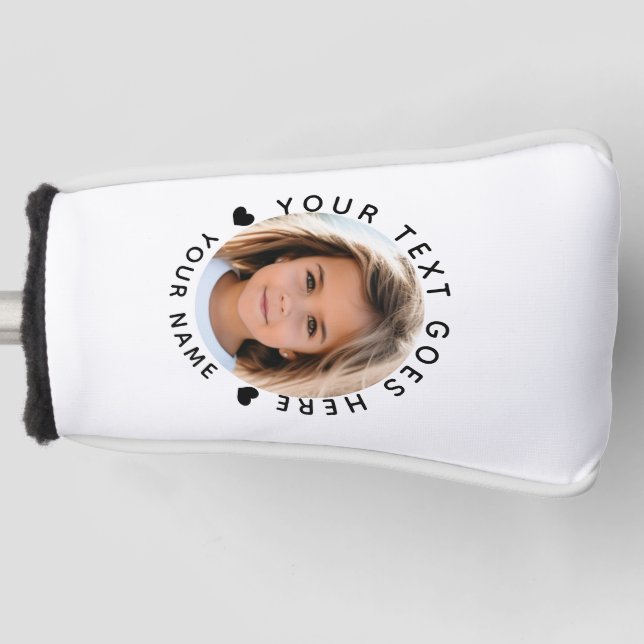 Funda Para Palo De Golf Crear su propio texto fotográfico y nombre (Anverso)