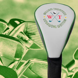 Funda Para Palo De Golf crear un monograma genial para un golfista