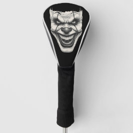 Funda Para Palo De Golf Creepy Killer Clown Smile Monochromatic 
