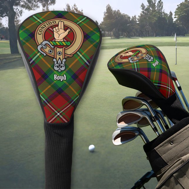 Funda Para Palo De Golf Crest de Clan Boyd sobre tartán (Subido por el creador)