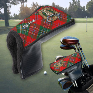 Funda Para Palo De Golf Crest de Clan MacLean sobre Tartán