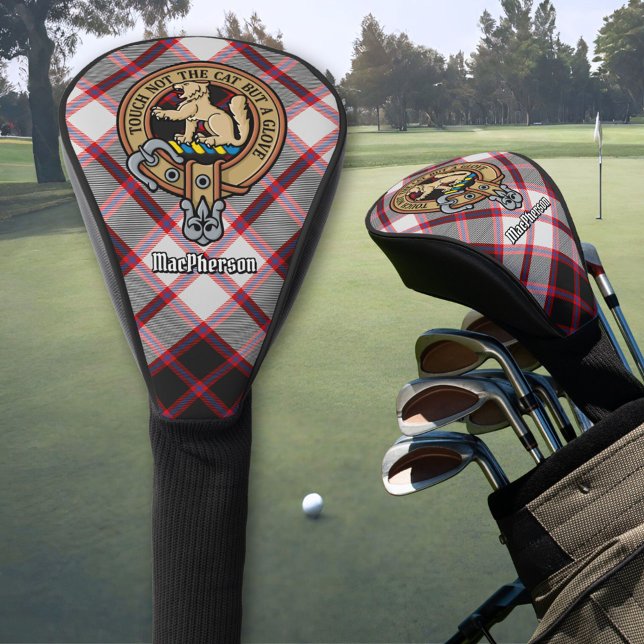 Funda Para Palo De Golf Crest de Clan MacPherson sobre tartán de caza (Subido por el creador)