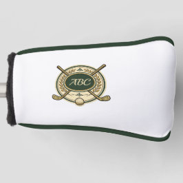 Funda Para Palo De Golf Crest de Palo de Golf Personalizado Iniciales Putt