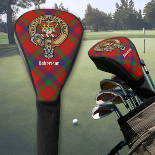 Funda Para Palo De Golf Crestá de Clan Robertson sobre tartán