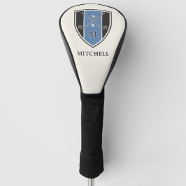 Funda Para Palo De Golf Cresta de Golf Vintage con Palos Cruzados Nombre P