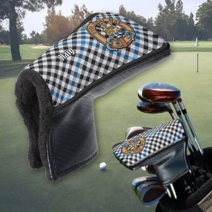 Funda Para Palo De Golf Crestón del clan Haig sobre tartán de cuadros