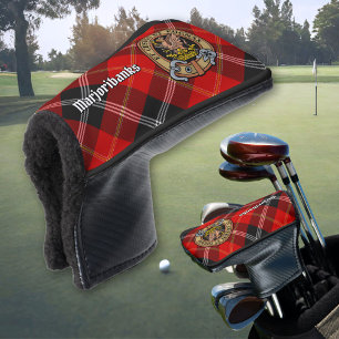 Funda Para Palo De Golf Crestón del Clan Marjoribanks sobre Tartán