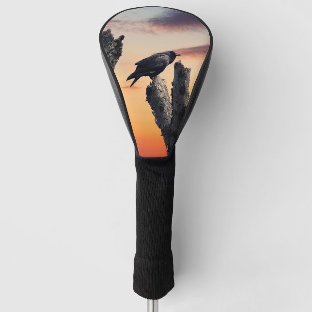 Funda Para Palo De Golf Crow en el amanecer (Anverso)