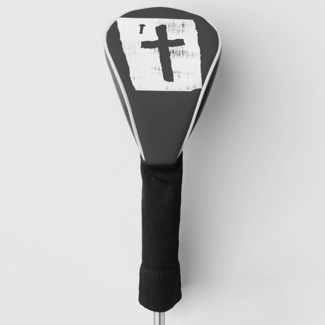 Funda Para Palo De Golf Cruz Cristiana Grungy (Anverso)