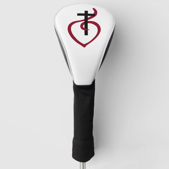 Funda Para Palo De Golf Cruz cristiana simple (Anverso)
