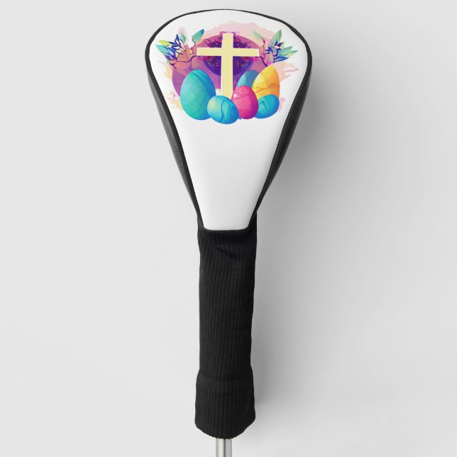Funda Para Palo De Golf Cruz de Pascua Cristiana (Anverso)